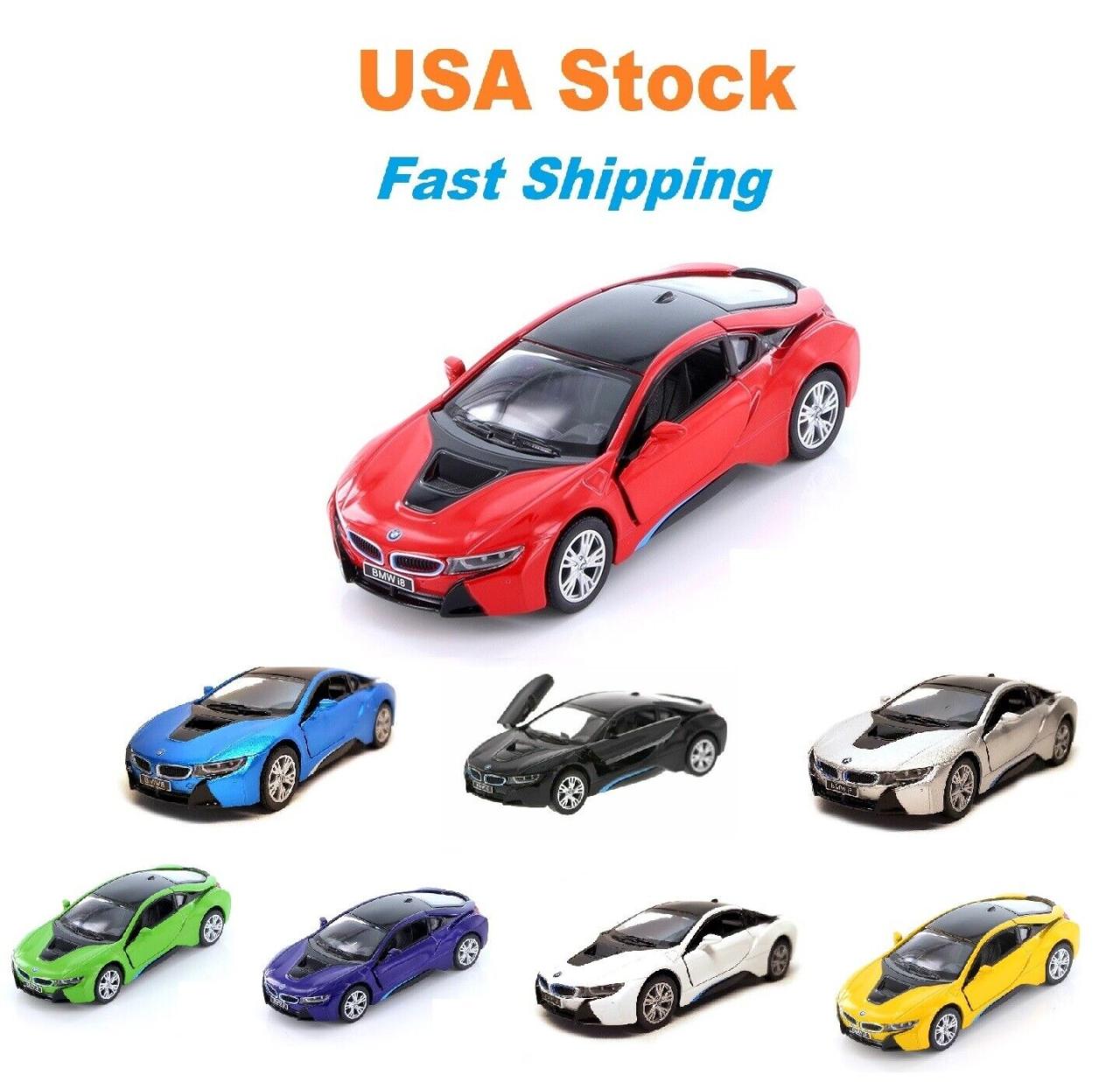 Bmw I8 Hard Top, Kinsmart, Diecast Model Toy Car, 5'', 1:36 Scale, 8 Colors  - Công Ty Tnhh Dịch Vụ Bảo Vệ Thăng Long Secom