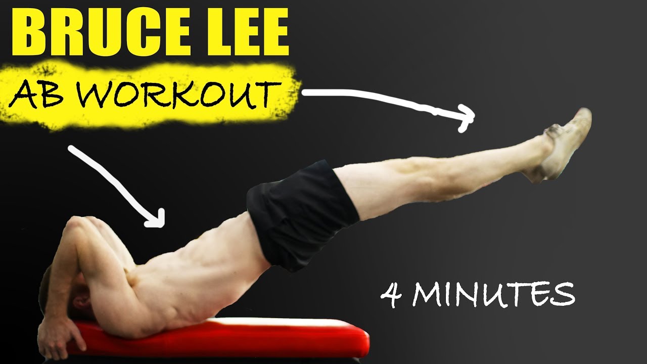 Bruce Lee Ab Workout - 4 Minutes (Intense!!) - Youtube