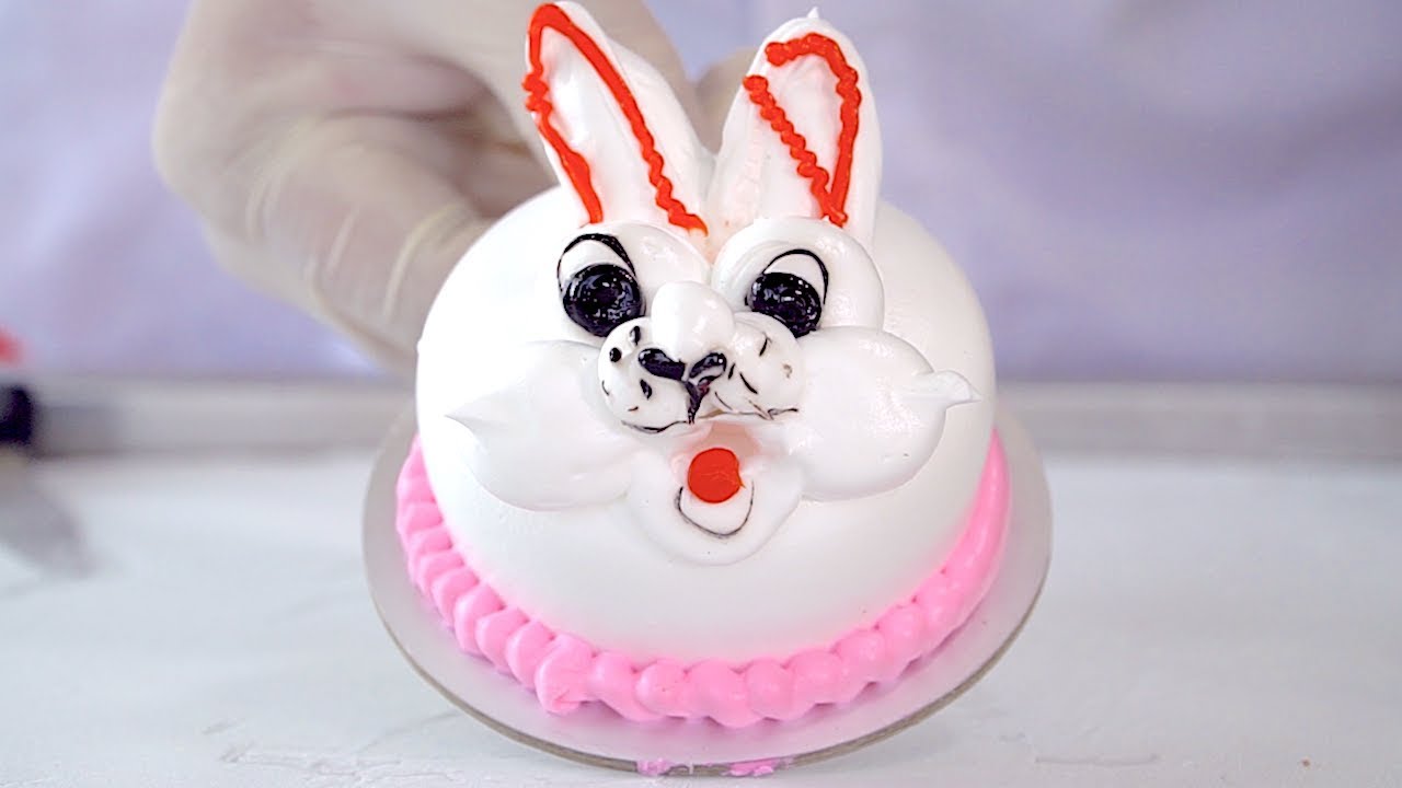 Ugly Bunny Rabbit Cake - Ice Cream Rolls - Youtube