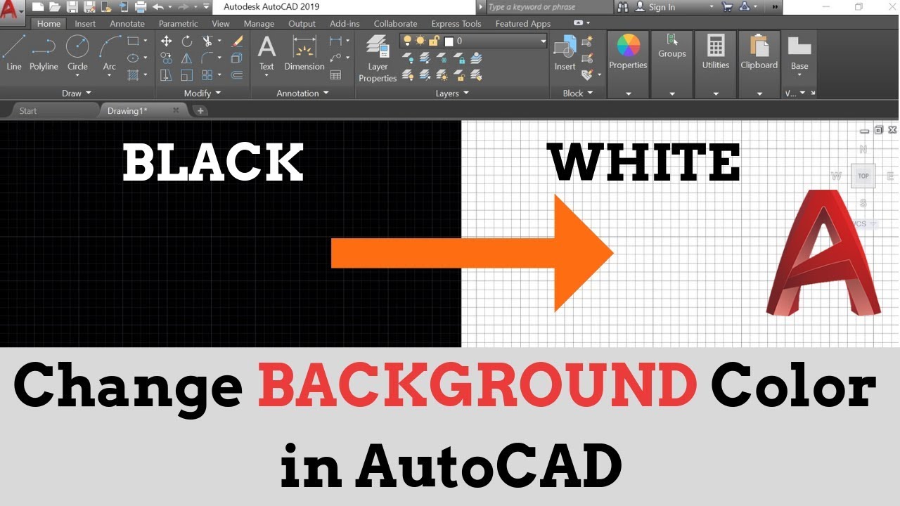 How To Make White Background In Autocad